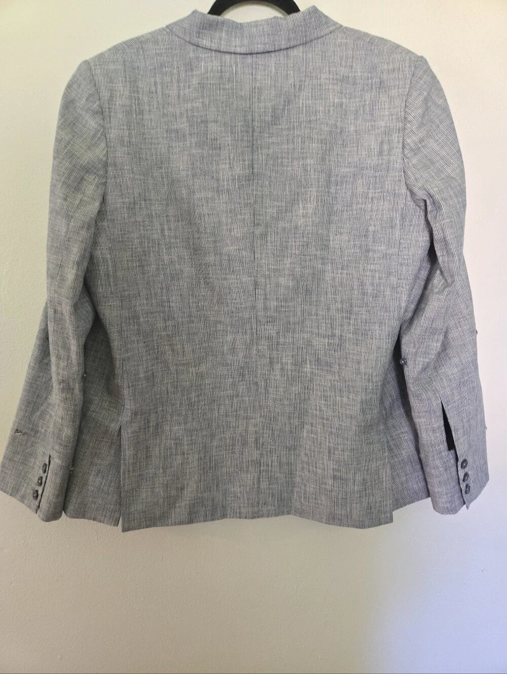 TWP Striped Indigo Womens Blazer 100% Cotton M/L